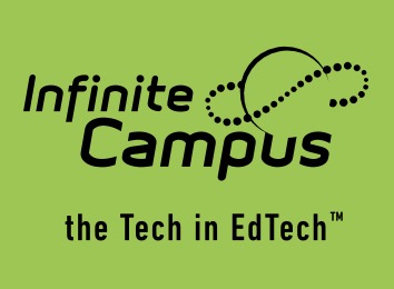 An Infinite Campus logo with “the Tech in EdTech(TM)” underneath.